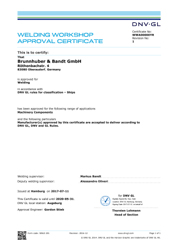 DNV GL-Zulassung